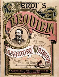 Frontispice pour le Requiem de Verdi, 1874